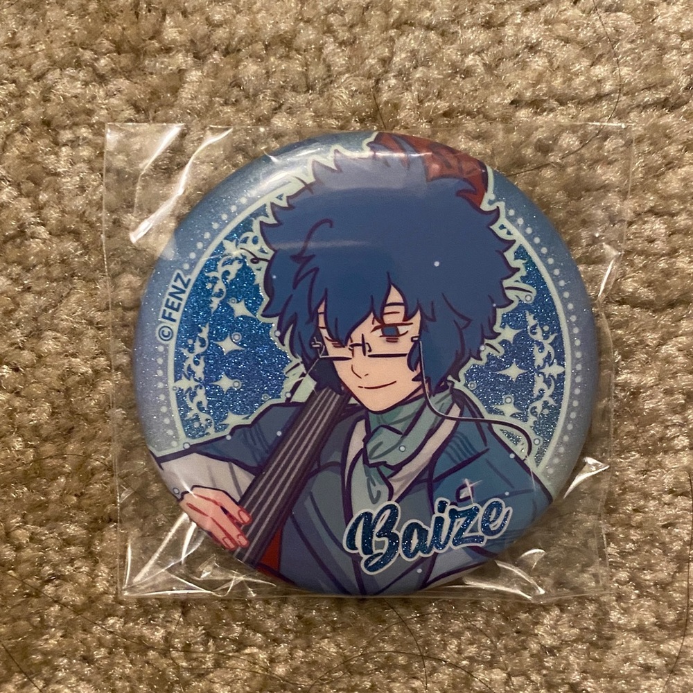 *2 for $10* Baize FeiRenZai Character Button Pin